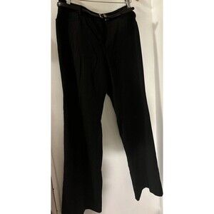 Apt. 9 Pants, Modern Fit Black Women's SZ 12T Pleated, Dress Pants Belt NWT
